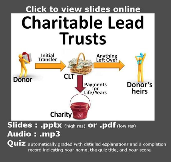 Charitable Lead Trusts